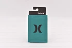 Hurley Honor Roll Tri - Fold Wallet w/ Centered Logo, Teal Green / Black