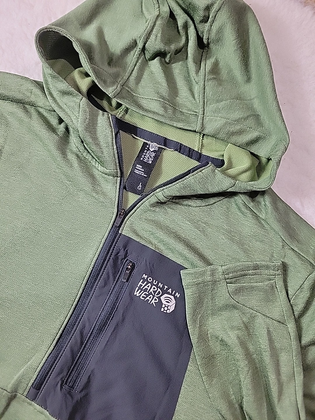 Mountain Hardware Pullover Jacket Mens Large Gree… - image 1