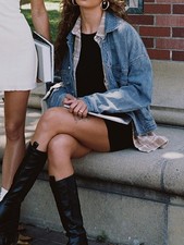 Women's Solid Color Casual Loose Lapel Jacket with Pockets and Buttons