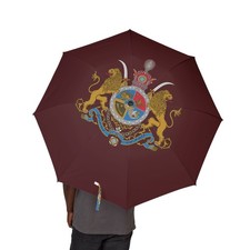 Iran Umbrella Oxblood Manor Pahlavi Emblem Persian Crown MIGA