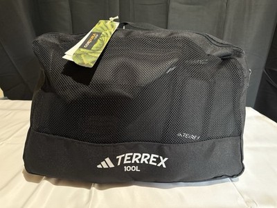 adidas TERREX TRX Duffel Bag 100L Black Water Resistant Polyester IC5652