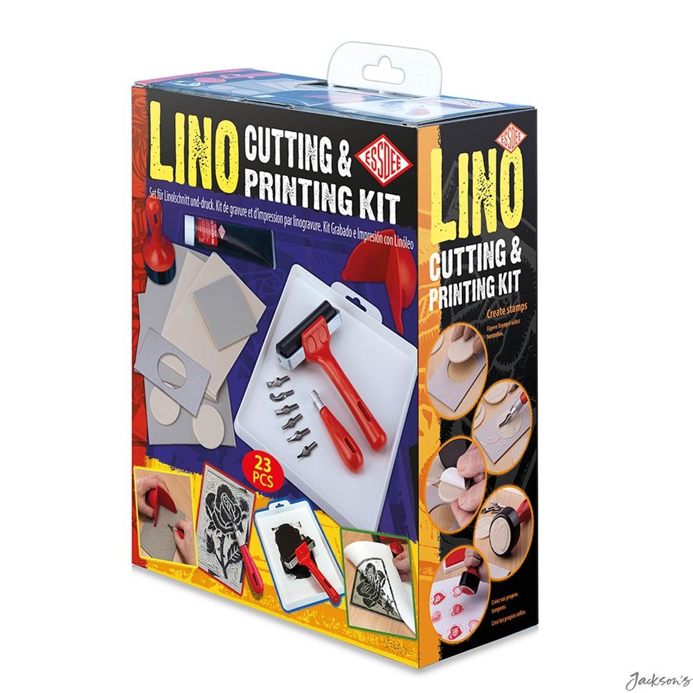 Essdee Lino Cutting Printmaking Set Steel 22 Piece Block Printing Starter Kit