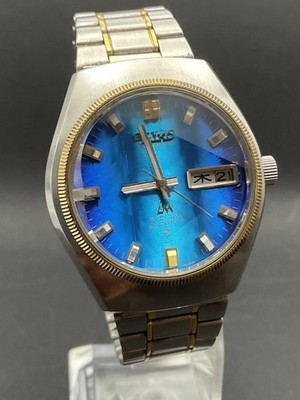 Vintage 1974 SEIKO LORD MATIC 5216-7110 Blue Kanji Men Automatic watch
