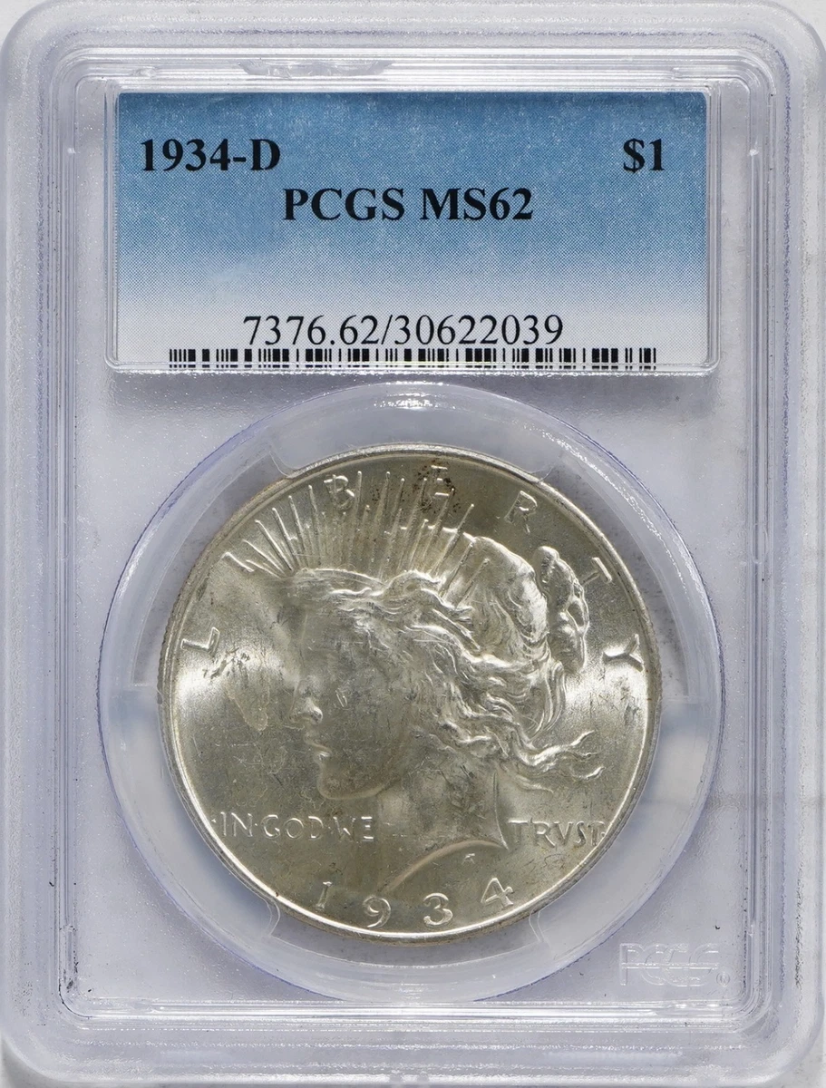 1934 PCGS Peace Dollars for sale | eBay
