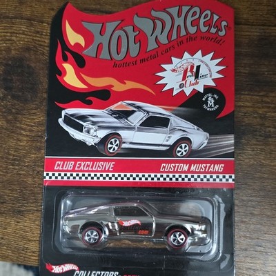 Hot Wheels RLC 1965 Ford Custom Mustang Club Exclusive Silver 1:64 Diecast
