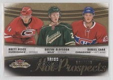 2015 Fleer Showcase Hot Prospects Trios 162/599 Brett Pesce Gustav Olofsson 1o3