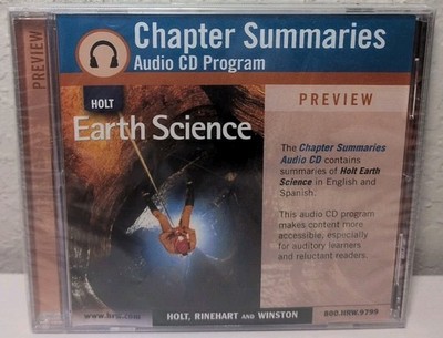 Holt Earth Science Chapter Summaries Preview Audio CD Brand New B315