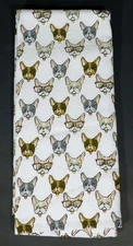 Envogue Kitchen Towel French Bulldogs Wearing Glasses New