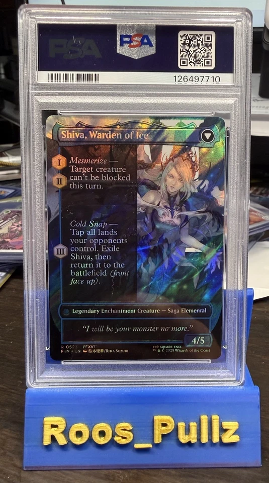 2025 MTG FF SURGE FOIL #0523 JILL, SHIVA'S DOMINANT/SHIVA, WARDEN OF ICE PSA 10 - Image 2 of 2