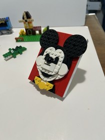 Lego Lot Of 3 Mickey And Minnie,Lego Bricks Heads(40271)and Classic(10696)