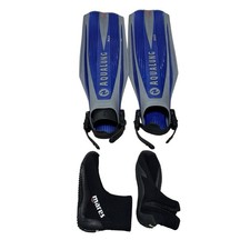 Aqua Lung Blades 2 Technisub Flex Diving Fins Giant Made in Italy + Shoes