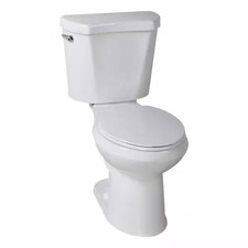 12 Inch Rough in Two-Piece 1.28 GPF Single Flush Elongated Toilet in White Seat