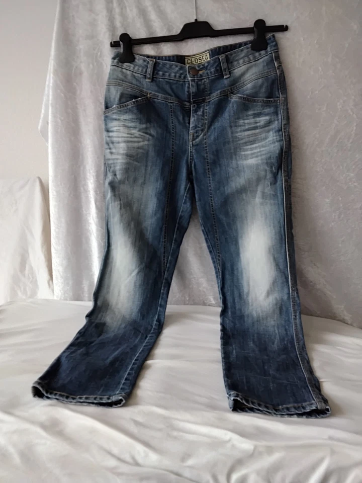Closed Damen Jeans, Gr. 46 It, 40 EU, blau Gewäsche, Boots Cut  - Bild 2 von 4