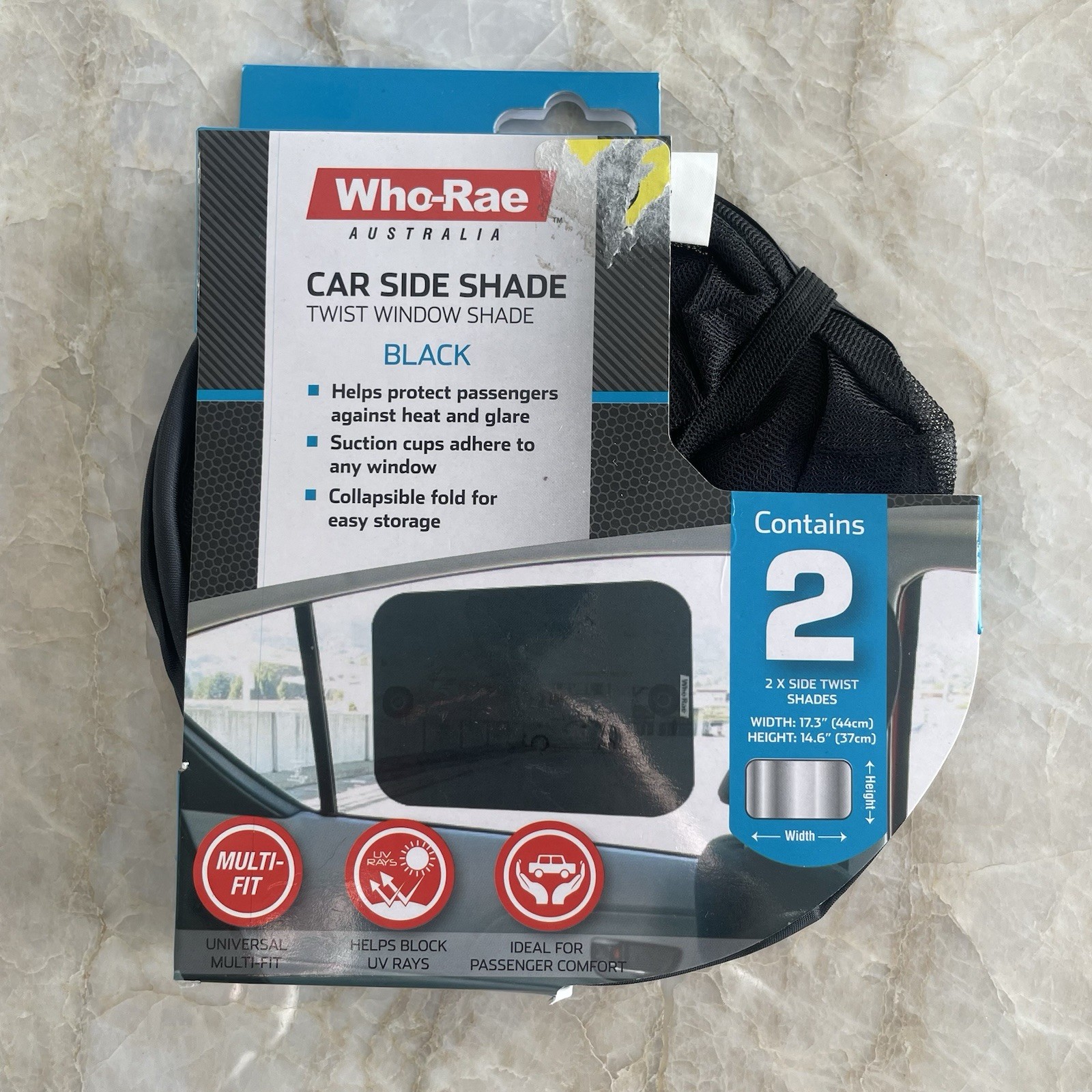 Who-Rae Car Shades Side Window Black Sun Protection Toddlers Baby USA Seller