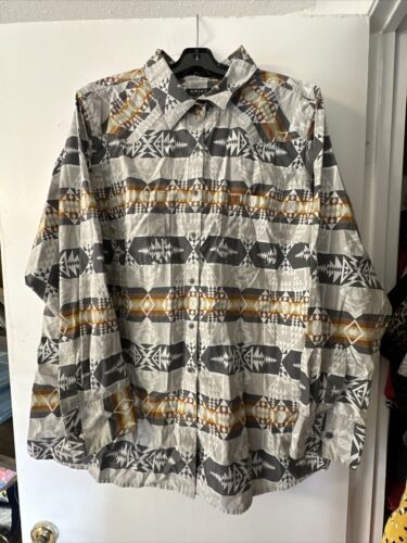 Ariat X Pendleton Long Sleeve Button Up Down Geome