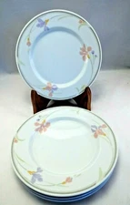 (4)  Studio Nova China Iris Mist Pattern L9127 8 1/4" Salad Plates 