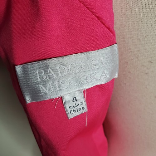 Badgley Mischka Party Cocktail Dress Pink Womens SIZE 4 - Picture 7 of 10