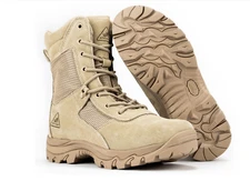 8" CoolMax Ryno Gear Tactical Combat Boots (Beige)