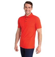 Image of Calvin Klein Mens Smooth Cotton Breeze Moisture Wicking CK Polo Shirt Medium New