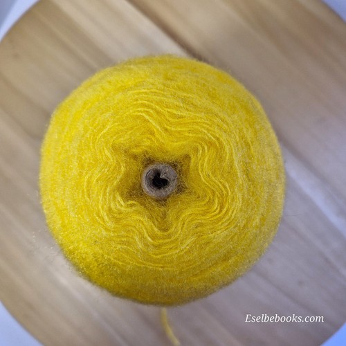 Unbranded Machine Knitting Yarn - 270 grams - neon yellow acrylic/mohair (C83) - Picture 6 of 7