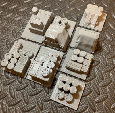 Tycho Starport Cargo Kisten Fässer Container Gelände SciFi Wargaming 28mm