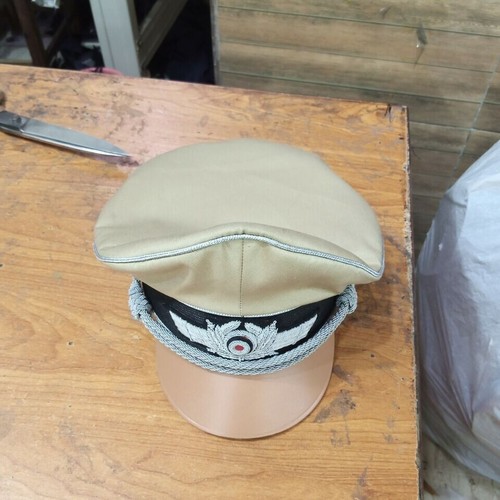 WW2 DEUTSCHE LUFTWAFFE OFFIZIERE SOMMER SCHIRMMÜTZE - WEISS - Bild 4 von 8