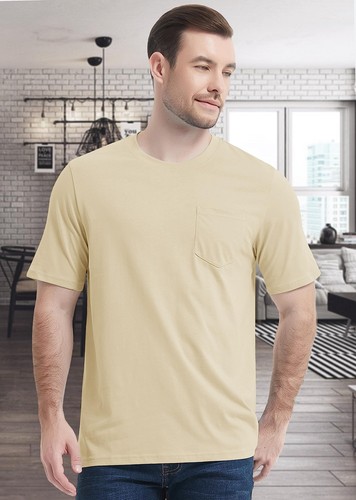 T-shirt uomo cotone manica corta estate attiva abbigliamento sportivo girocollo top - Foto 60 di 187