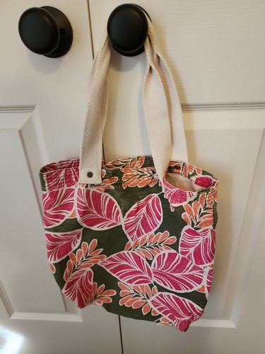 AERO Aeropostale Athletics NYC leaf Book Tote Bag Shopping Beach Shoulder - Picture 2 of 11