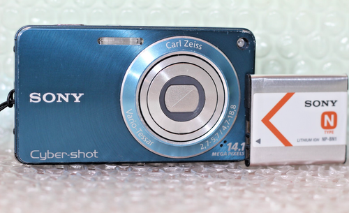 Sony Cyber-shot DSC-W350 14,1 MP CCD fotocamera digitale vintage SONY working