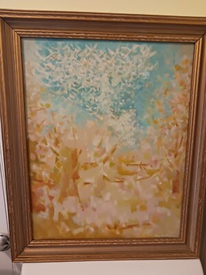 Fine MCM O/C Abstract Landscape Thomas Meehan  Gallery 1015, Phila. 1950s-1960s