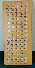 Masterboard Bingo Card Slide Shutter Calling Card Numbers 1-75 ! New !