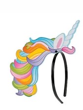 Set of 12 Unicorn Headbands for Parties, NEW