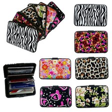 Designed Business ID Credit Card Wallet Holder Aluminum Covered Pocket Case