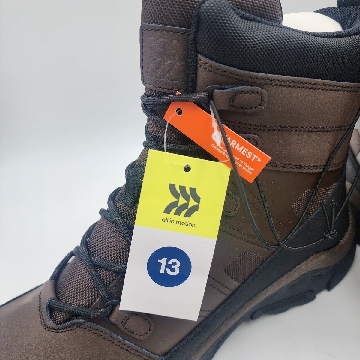 Mens Brown & Black Rowan Winter Boots Snow Waterproof All in 