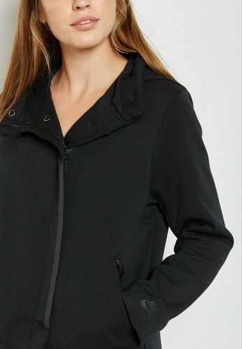 WOMENS NIKE TECH FLEECE HOODIE JACKET COAT 2in1 SIZE XS (831707 010) BLACK - Picture 5 of 9