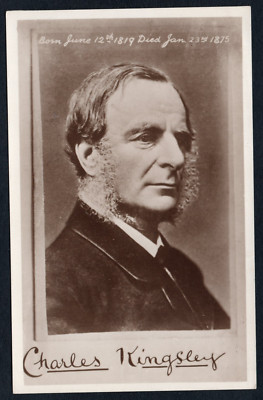 Postkarte Charles Kingsley religiös viktorianisch Geistlicher Autor RP