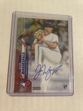 2020 Topps Chrome Jacob Waguespack Rookie Base Auto #RA-JW - Blue Jays