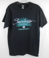 Suavecito Tequila Very Smooth Adult M Black Novelty Logo T-Shirt by Gildan