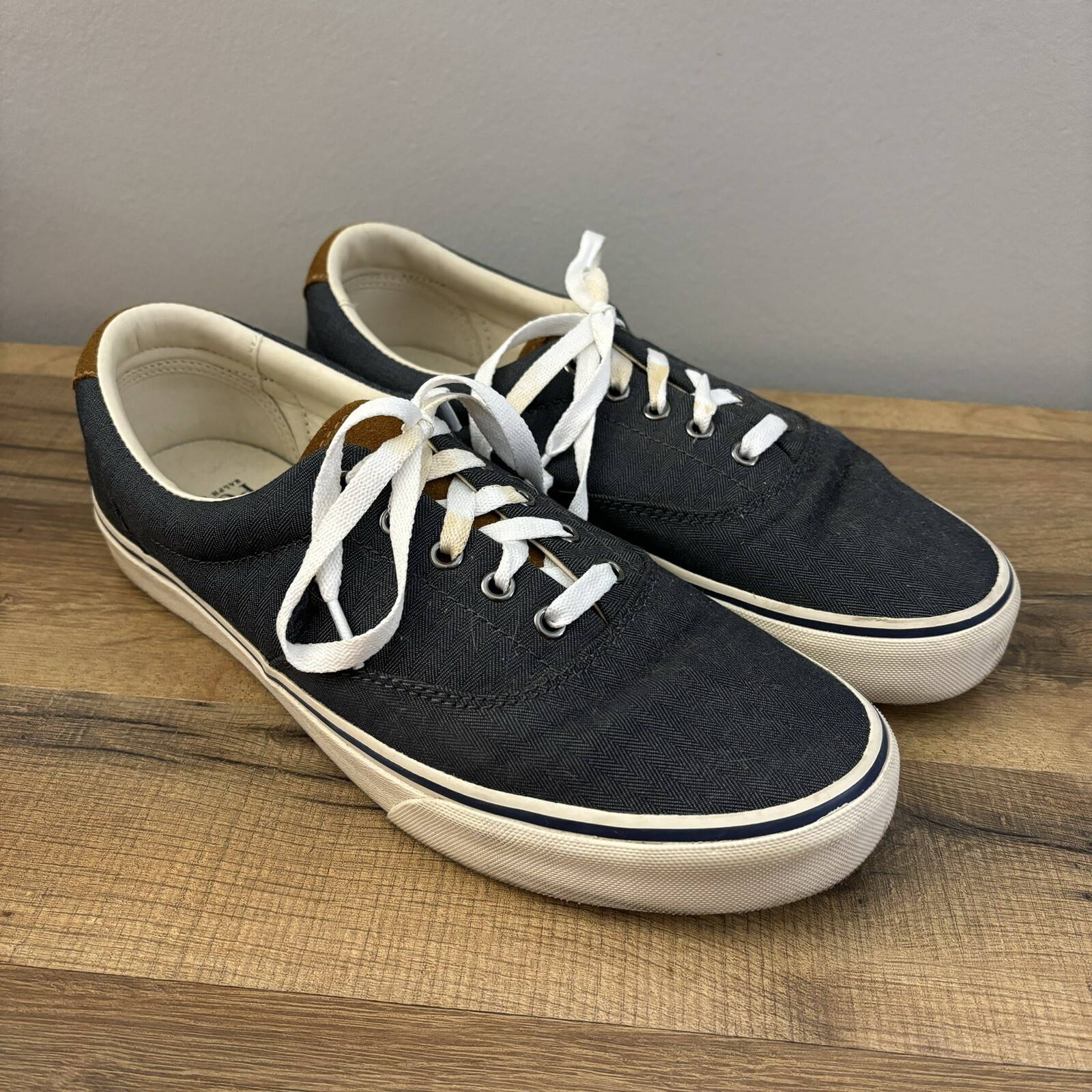 Polo Ralph Lauren Keaton Pony Sneaker bassa in tela tela grigio blu uomo 10 5