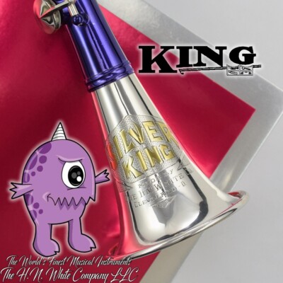 Vintage  Silver King  Clarinet Sterling Silver Bell Purple People Eater