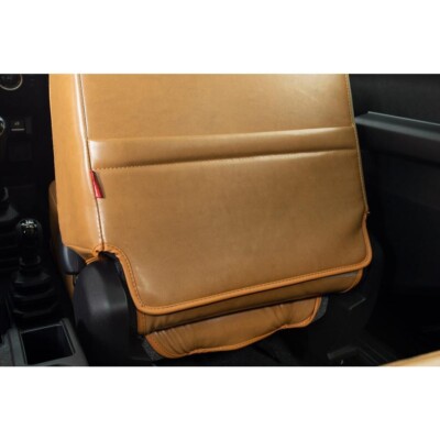 SHOWA GARAGE Premium PU Leather Seat Covers Front Yellow Ochre