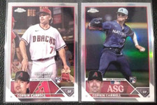 2023 Topps Chrome Update Corbin Carroll ALL-STAR Refractor+Base Rookis ARIZONA