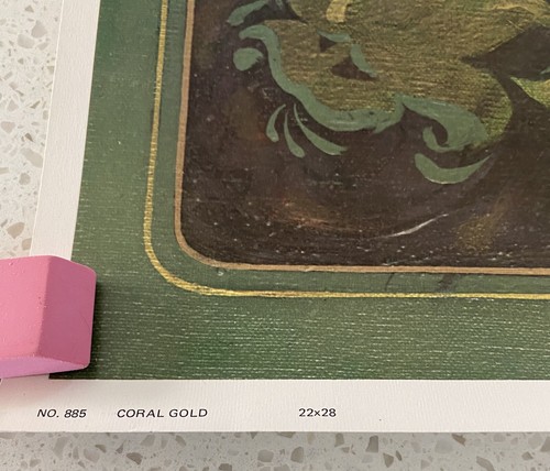 1977 “CORAL GOLD” New Old Stock No 885 By Ira Roberts Publishing. Litho USA - Picture 2 of 3
