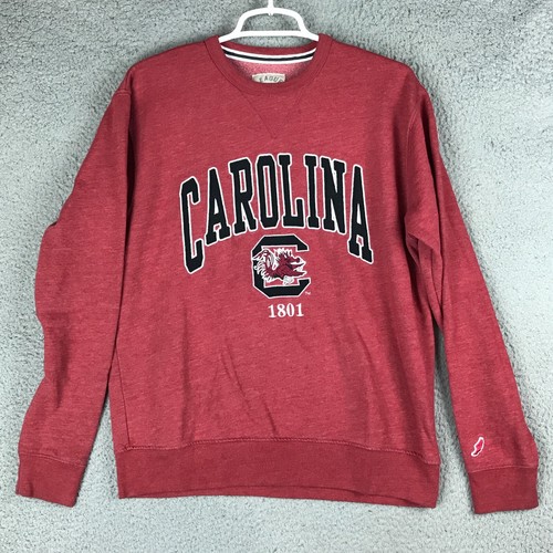 League South Carolina Gamecocks Long Sleeve Crew Neck Red Fleece Sweatshirt M