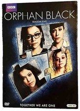 Orphan Black Season 5 (DVD, 2017) Like New, Watched Once, Region 1, FINAL SEASON