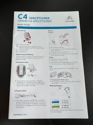CITROEN GRAND / C4 SPACETOURER BETRIEBSPAKET / HANDBUCH / HANDBUCH. 16-20 (2018) !!! - Bild 6 von 8