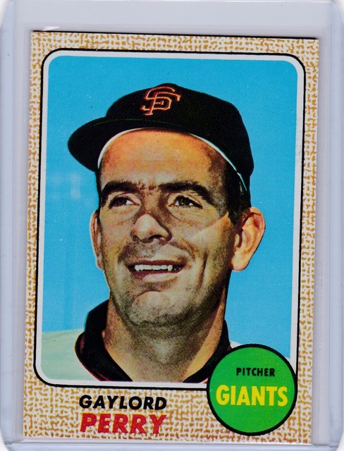 1968 Topps Gaylord Perry San Francisco Giants 85 Baseball Card For 