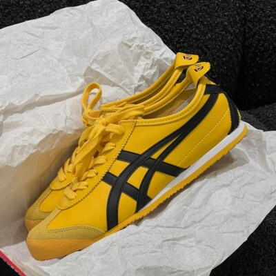 Onitsuka Tiger Mexico 66 Yellow Black Shoes New Without Box