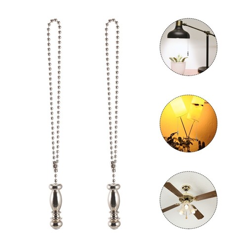 2 Pcs Desk Lamp Switch Hanging Chain Fan Pull Pendant Ceiling Ornaments - Picture 10 of 12