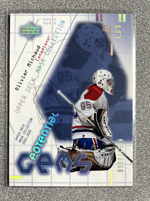 2001-02 Upper Deck Mask Collection Olivier Michaud Potential Gems Rookie /1500